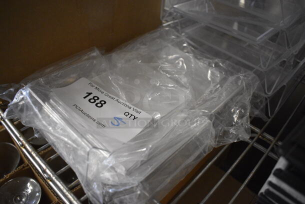 5 Clear Poly Countertop Menu Holders. 4x2x6. 5 Times Your Bid! - Image 2 of 2