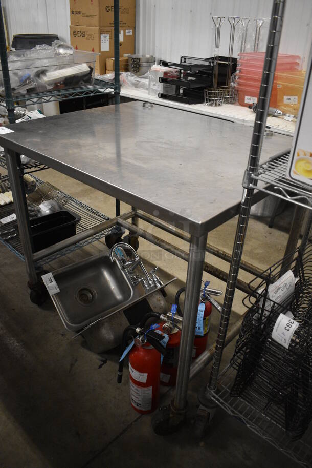 Stainless Steel Table. 41x33x36.5