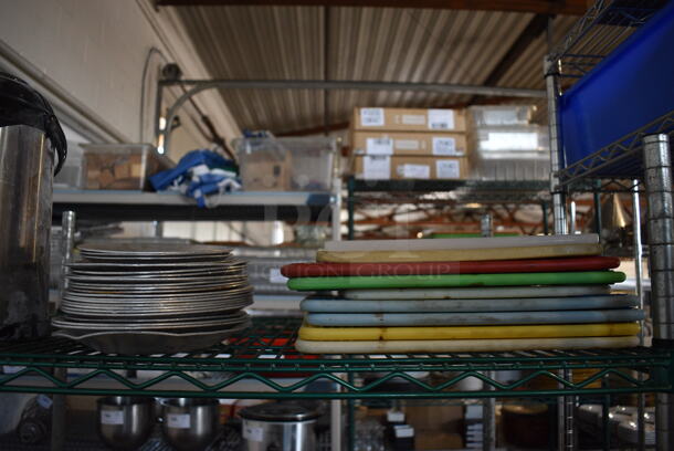 ALL ONE MONEY! Metro Lot of 3 Tiers of Various Items Including 4 Various Air Pots, 9 Cutting Boards and Oval Casserole Dishes. Does Not Include Metro Shelving Unit - Image 2 of 8