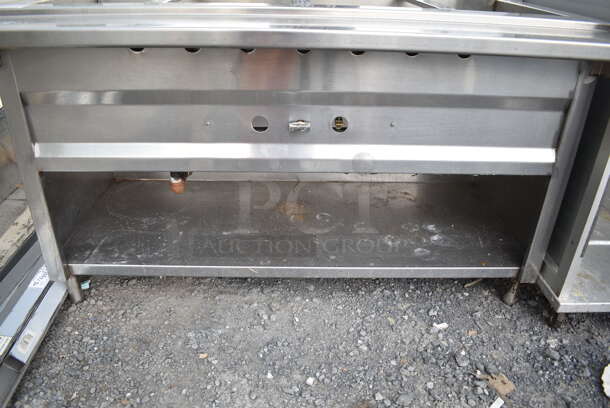 Stainless Steel Commercial Steam Table w/ Under Shelf.  - Image 2 of 4