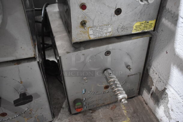 2 Olde Tyme PN1/PN2 Stainless Steel Commercial Countertop Nut Grinder Base. 115 Volts, 1 Phase. 2 Times Your Bid! One is Tested and Working! One Cannot Test Due To Plug Style - Image 4 of 5