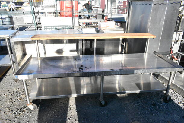 Stainless Steel Equipment Stand w/ Under Shelf on Commercial Casters.  - Image 1 of 5