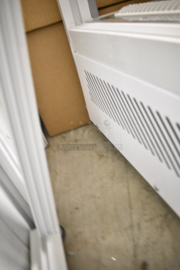BRAND NEW SCRATCH AND DENT! White Metal Deli Display Case Merchandiser. See Pictures For Damage.  - Image 6 of 9