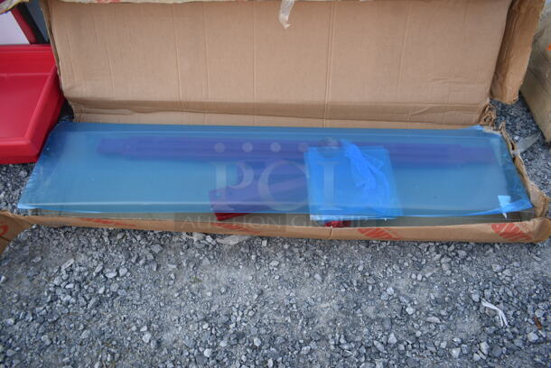 BRAND NEW SCRATCH AND DENT! Cambro 214BBR720RD  Buffet Bar w/ Standing Sneeze Guard. Stock Picture Used as Gallery.  - Image 2 of 6