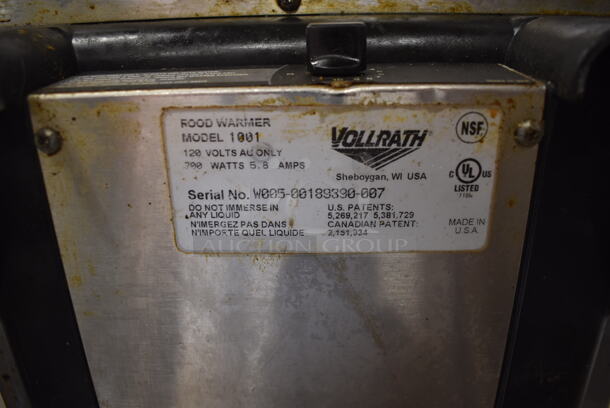 Vollrath 1001 Commercial Stainless Steel Countertop Food Warmer. 120V. Tested and Working! - Image 4 of 4