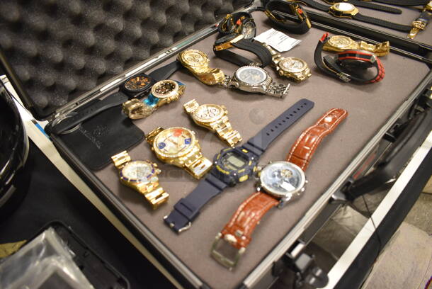 15 Replica Watches in NEW Winchester Case. 15 Times Your Bid! - Image 9 of 12