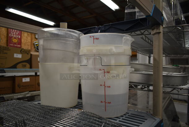 ALL ONE MONEY! Tier Lot of Various Items Including Poly Bins, Poly Pitchers and Utensils - Image 5 of 5