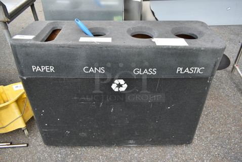 Gray/Black Poly Trash / Recycling Shell