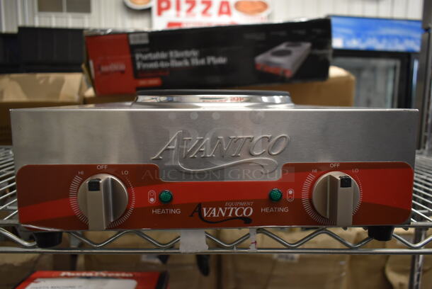 LIKE NEW! Avantco Double Burner Solid Top SS Portable Electric Front-to-Back Hot Plate. Unit Has Only Been Used a Few Times! Tested and Working! - Image 2 of 4
