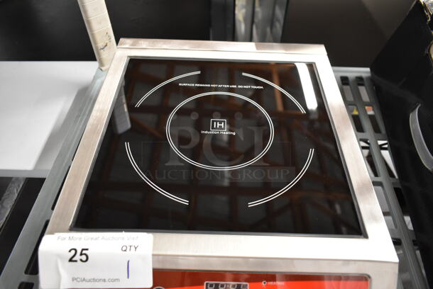 BRAND NEW SCRATCH AND DENT! 2023 Avantco 177IC3500 Stainless Steel Commercial Countertop Electric Powered Single Burner Induction Range. 208-240 Volts, 1 Phase. - Image 4 of 7