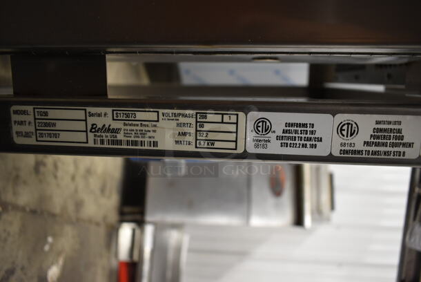 Belshaw Adamatic TG50 Stainless Steel Commercial Floor Style Thermoglaze Icing Machine on Commercial Casters. 208 Volts, 1 Phase. - Image 10 of 11