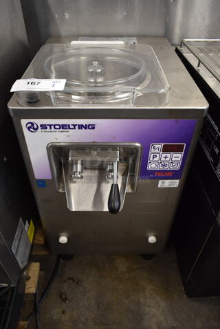 2016 Stoelting VB9-37a Stainless Steel Commercial Floor Style Air Cooled Batch Freezer. 115 Volts, 1 Phase.