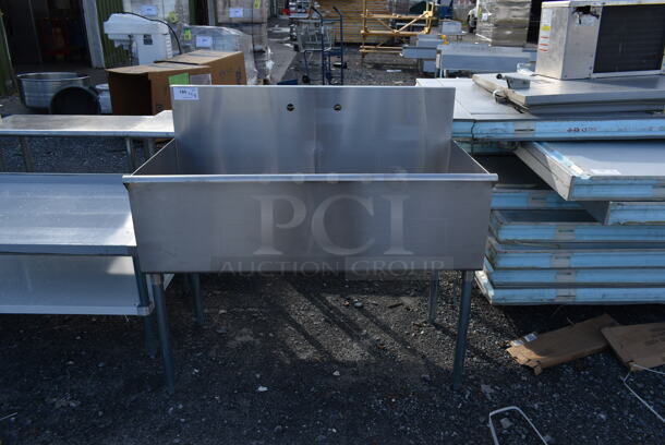 BRAND NEW SCRATCH AND DENT! Stainless Steel Commercial 2 Bay Sink. - Image 1 of 5
