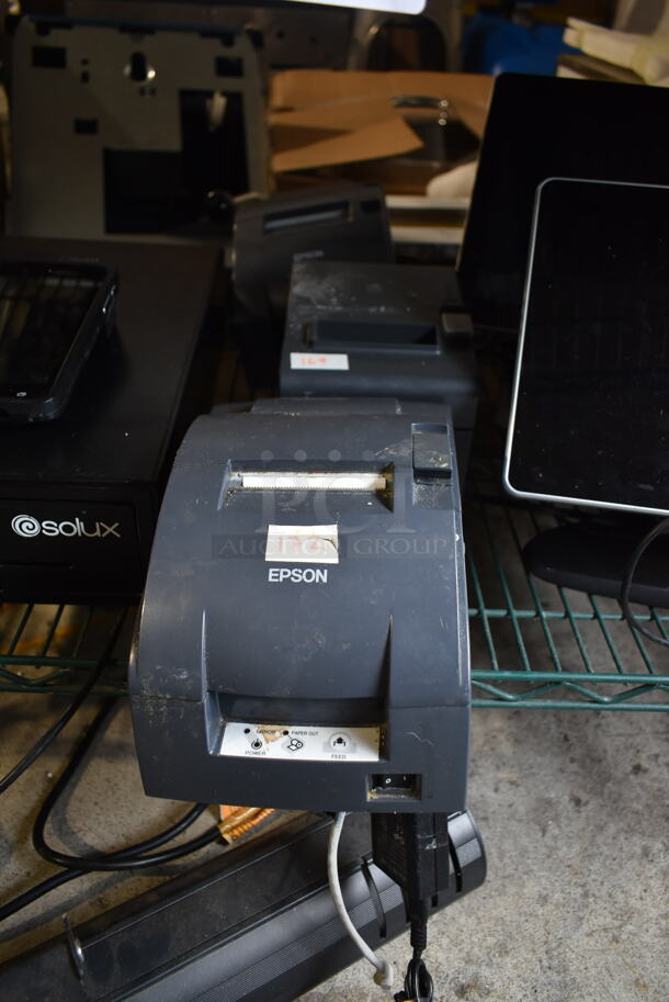 ALL ONE MONEY! Tier Lot of Various Items Including 2 Toast POS Monitor, 2 Epson Receipt Printers and Metal Cash Drawer - Image 3 of 6