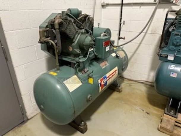 Champion HR7-12 Metal Commercial Floor Style 7.5 HP 120gal Horizontal Tank Simplex Air Compressor. BUYER MUST REMOVE. - Image 2 of 9