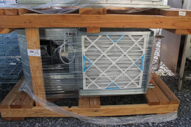 BRAND NEW SCRATCH AND DENT! 2022 Above Air HKC-036X-4-000-00-00-SF-MI-A Metal Commercial Ceiling Mounted Horizontal Air Conditioner. 460 Volts, 3 Phase.  - Image 1 of 4