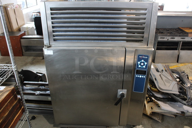 Alto Shaam Model QC50E Stainless Steel Commercial Electric Powered Quick Chiller Blast Chiller w/ Roll In Rack, Metal Shelves and 3 Probes. 208/230 Volts, 3 Phase. 51x41x76.5 - Image 2 of 11
