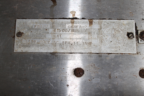 2 Blodgett FA100 Stainless Steel Commercial Natural Gas Powered Full Size Convection Ovens w/ View 
Through Doors and Metal Oven Racks. 42,500 BTU. 2 Times Your Bid! - Image 7 of 8