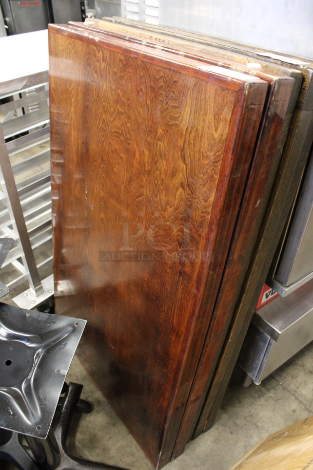 2 Wooden Tabletops. 48x30x2.25. 2 Times Your Bid!
