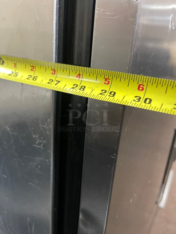 Working! True T-49 54 inch Two Section Commercial Reach In Refrigerator, (2) Left/Left Hinge Solid Doors, 115v NSF Tested and Working! - Image 6 of 7