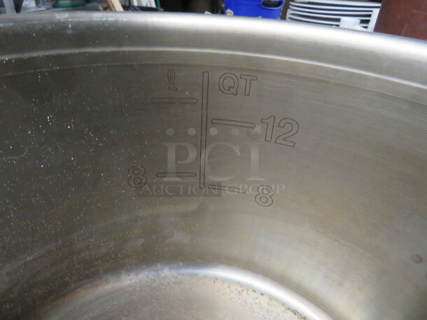 One Vollrath 12 Quart Stainless Steel Stock Pot With Lid. #77650. $323.70 - Image 3 of 3