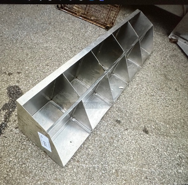 One Stainless Steel Wall Mount Shelf/Holder. 41.5X9X10 - Image 2 of 2
