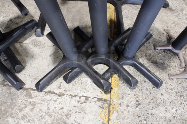 3 Black Metal Table Bases. 21x21x28. 3 Times Your Bid! - Image 3 of 4