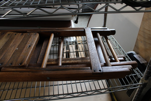 3 Wooden Folding Chairs. 16x16x30. 3 Times Your Bid! - Image 3 of 4