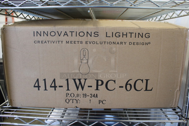 BRAND NEW IN BOX! Innovations Lighting 414-1W-PC-6CL Light Fixture
