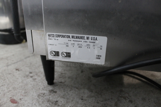 Hatco TQ-10 Stainless Steel Commercial Countertop Toast Qwik Conveyor Toaster Oven. 208 Volts, 1 Phase.  - Image 4 of 4