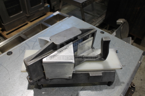 Kattex Metal Commercial Countertop Tomato Slicer. 