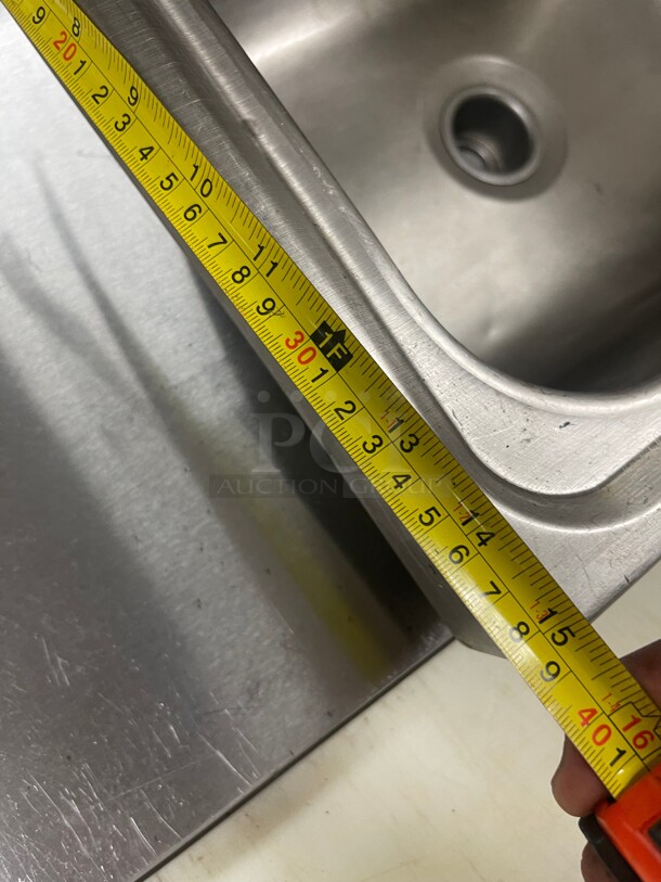 Clean! Krowne Stainless Steel Commercial Hand Sink NSF  - Image 6 of 6
