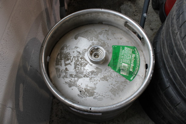 Metal Half Barrel Keg. 16x16x21 - Image 4 of 4