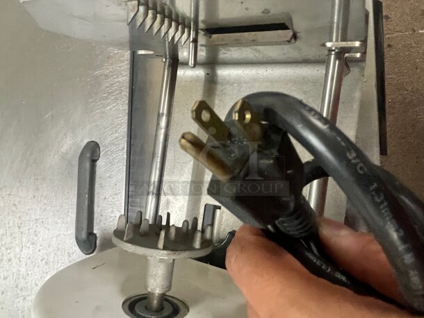 Clean! Nemco Commercial Table Mount Curly Fry Cutter FF Cutter Fruit / Vegetable Turning Slicer NSF 115 Volt Tested and Working! - Image 8 of 10