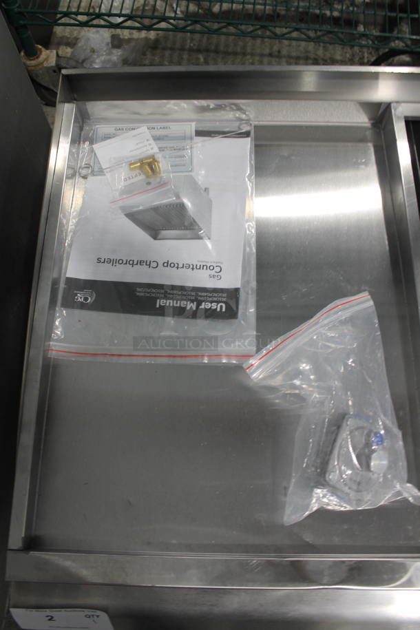 BRAND NEW SCRATCH AND DENT! Cooking Performance Group CPG 351CRCPG48NL Stainless Steel Commercial Countertop Natural Gas Powered Radiant Charbroiler Grill. 160,000 BTU - Image 6 of 9