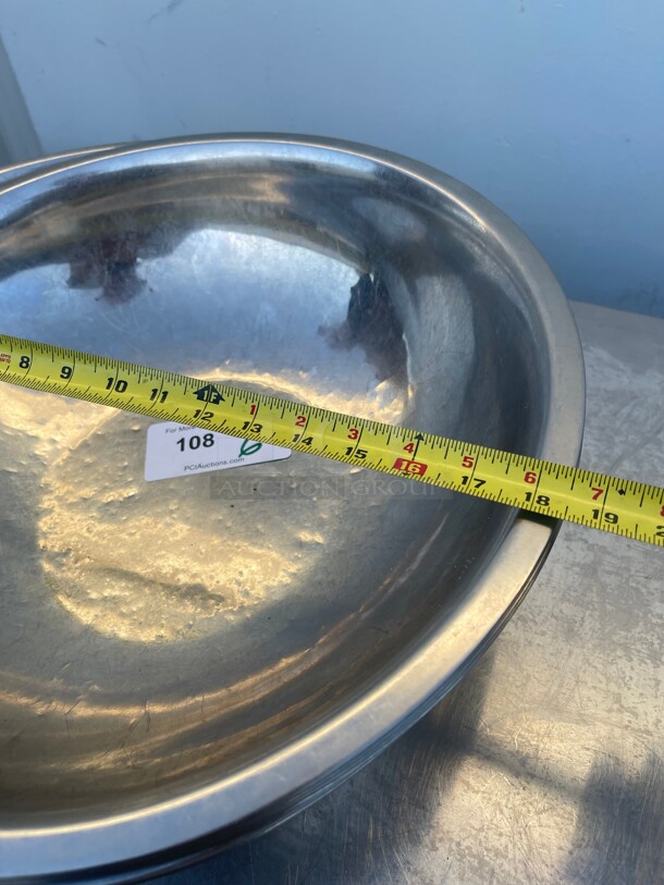 Clean! Choice 5 Qt. Standard Stainless Steel Mixing Bowl NSF - Image 4 of 5