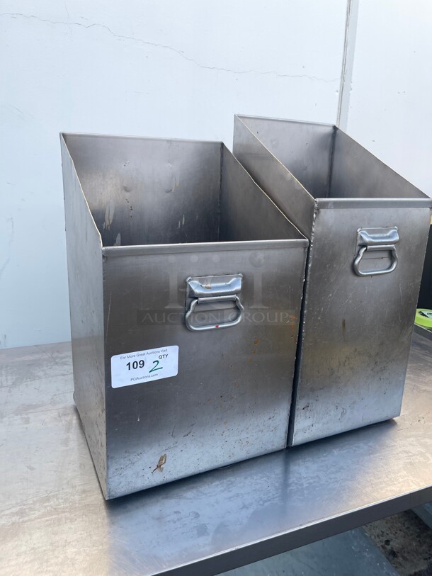 Commercial Heavy Duty Stainless Steel Trash Receptacle NSF  - Image 3 of 7