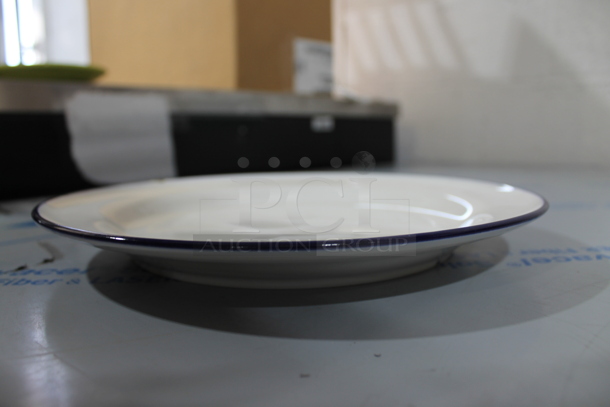 Box of 12 BRAND NEW! Luzerne 10.75" White Ceramic Plates.  - Image 3 of 6