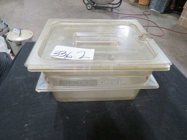 1/2 Size 4 Inch Deep Food Storage Container With Lid. 2XBID - Image 1 of 1