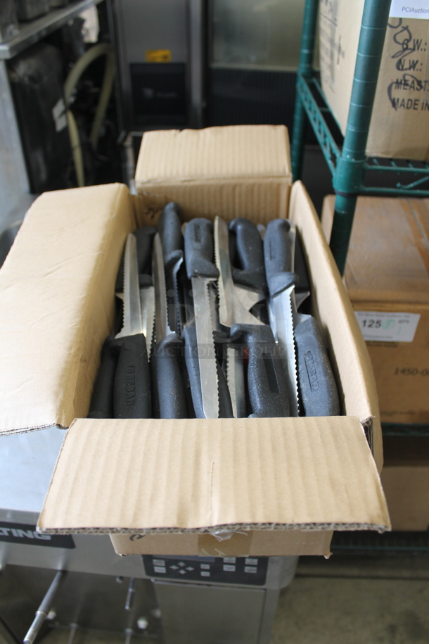 40 SHARPENED Stainless Steel Serrated Knives. 40 Times Your Bid! - Image 1 of 2