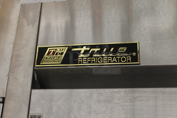 2014 True TG2R-2S ENERGY STAR Stainless Steel Commercial 2 Door Reach In Cooler w/ Poly Coated Racks on Commercial Casters. 115 Volts, 1 Phase. Tested and Working! - Image 2 of 6