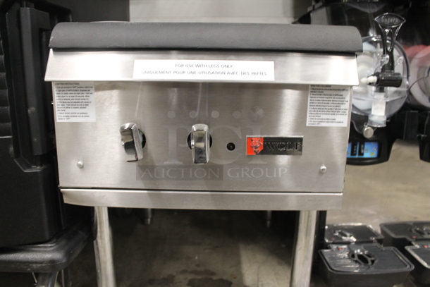 BRAND NEW SCRATCH AND DENT! Wolf WSPR1N-1 Commercial Stainless Steel Natural Gas Stock Pot Range With One Burner On Galvanized Legs. 110,000 BTU.  - Image 3 of 8