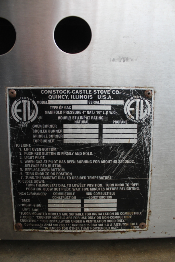 2 Prince Castle 2B019G Stainless Steel Commercial Natural Gas Powered Ovens. 2 Times Your Bid! - Image 7 of 7