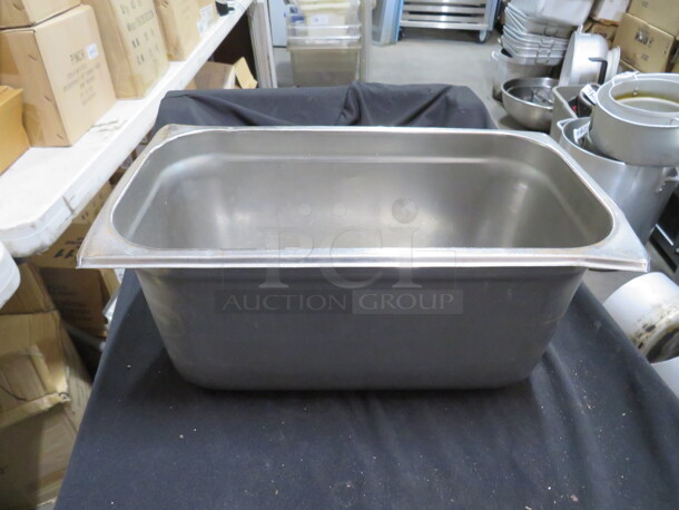 1/3 Size 6 Inch Deep Stainless Hotel Pan. 3XBID