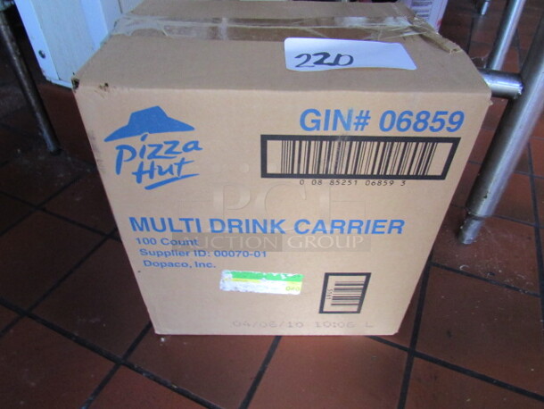 NEW Case Of Multi Drink Carriers. 100ct.