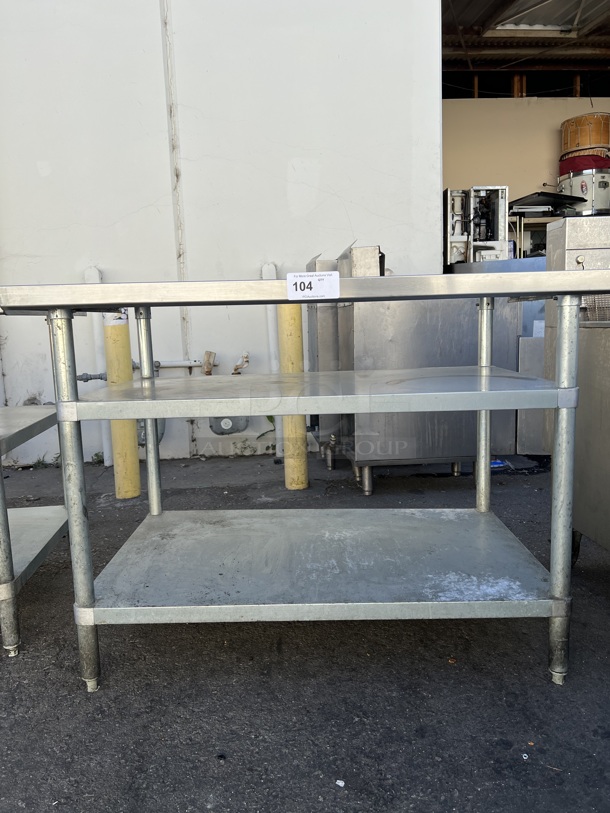 Commercial Stainless Steel Industrial Work Table