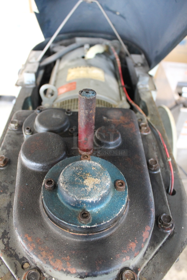 Attias USA 60 Metal Commercial Floor Style 60 Quart Planetary Dough Mixer w/ Stainless Steel Mixing Bowl and Dough Hook Attachment. 220 Volts, 1 Phase. - Image 10 of 11