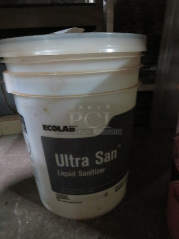 One 5 Gallon Bucket Of Ecolab Ultra San. NO SHIPPING!!!! - Image 1 of 1