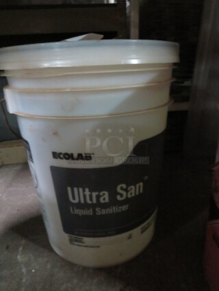 One 5 Gallon Bucket Of Ecolab Ultra San. NO SHIPPING!!!!