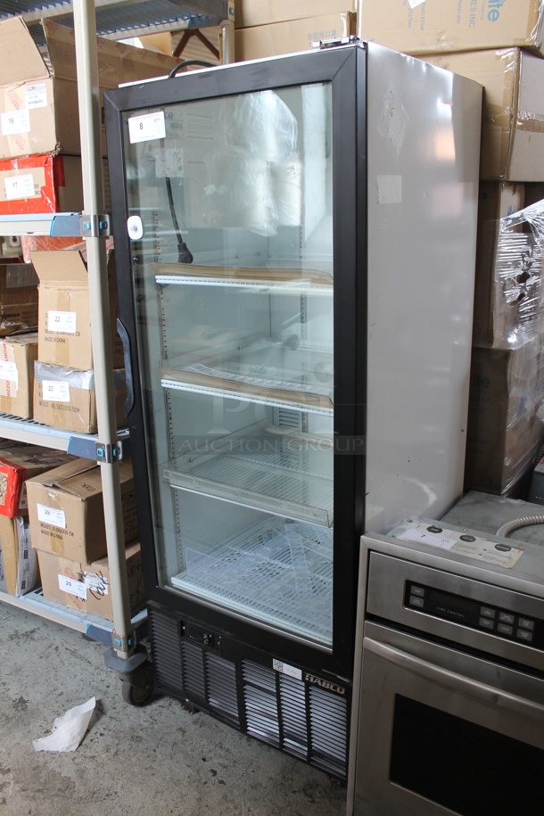 Habco SE12 Metal Commercial Single Door Reach In Cooler Merchandiser w/ Poly Coated Racks. 115 Volts, 1 Phase. Tested and Working! - Image 1 of 6